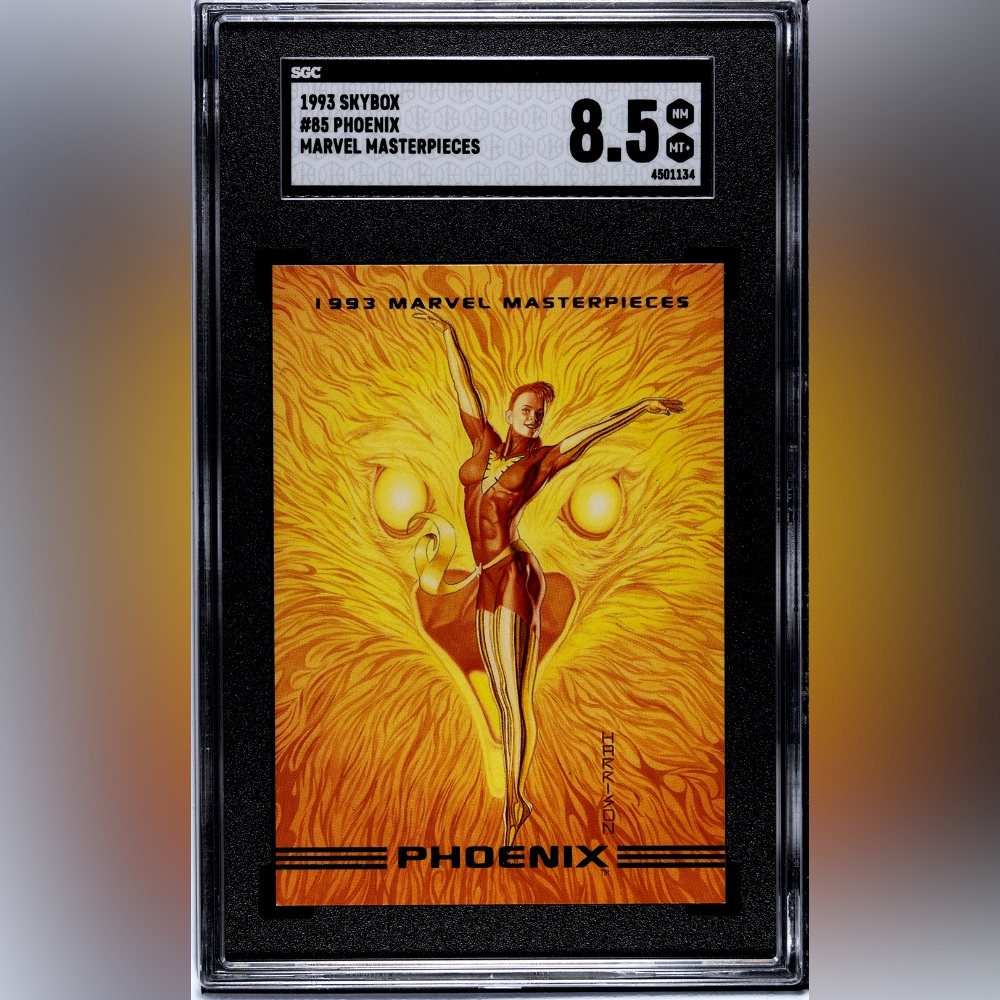Graded! 1993 Marvel Masterpieces  - Phoenix trading card.